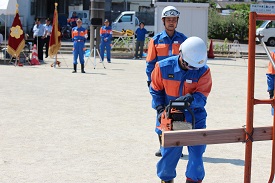 救助資機材を活用した訓練