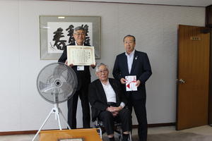 災害時要防災備品整備事業目録贈呈式 災害時要防災備品整備事業目録贈呈式