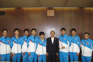 国体へ出場される選手の方々(岐阜工業高校のみなさん) 国体へ出場される選手の方々(岐阜工業高校のみなさん)