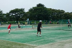 町民テニス大会の様子