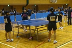 町民卓球大会の様子