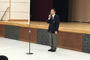 本部長の挨拶の様子