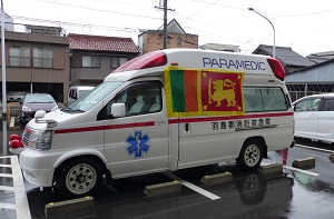 寄贈する高規格救急車