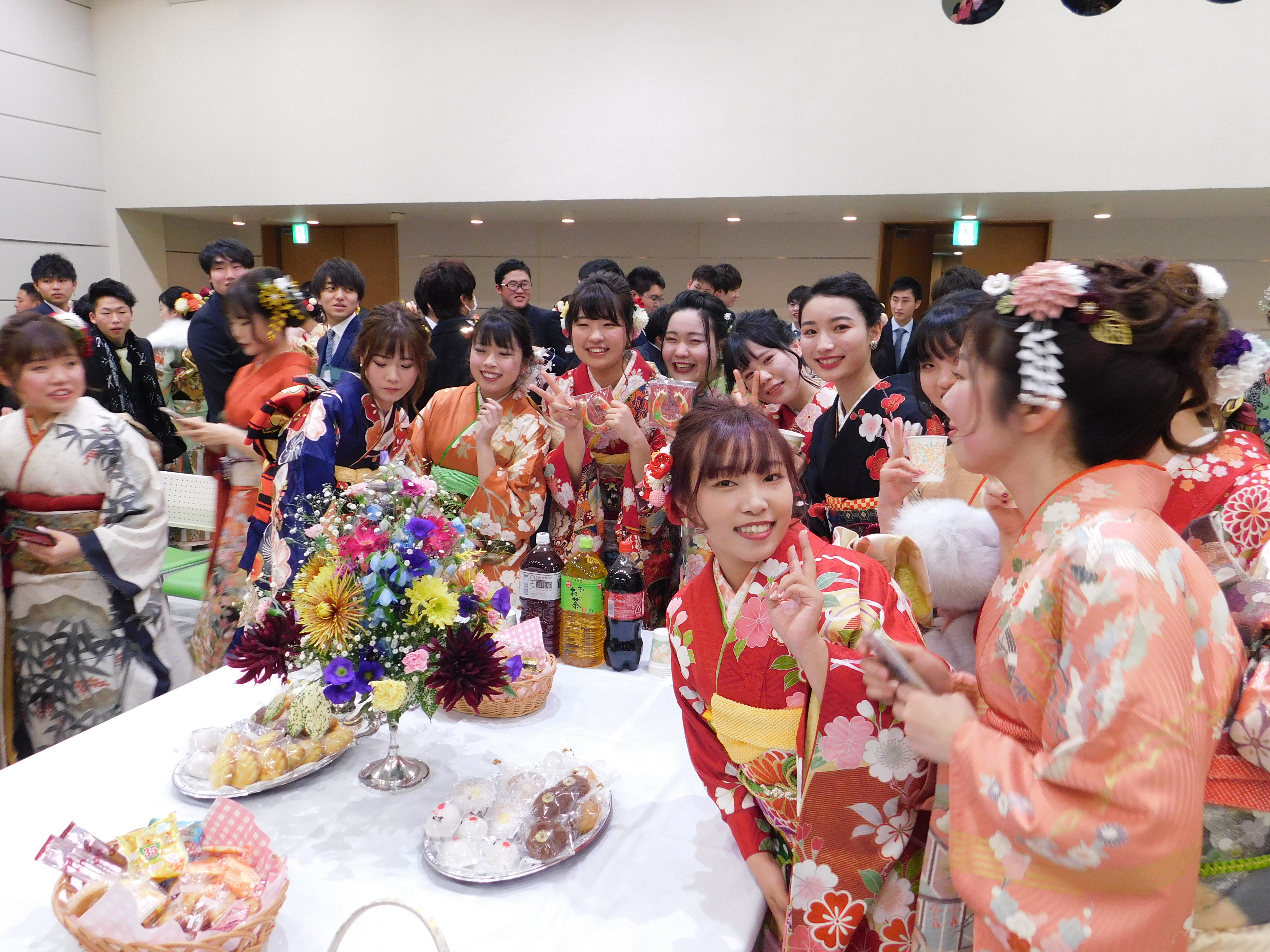 笑顔であふれる新成人