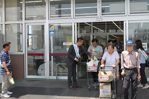 啓発活動の様子　下羽栗
