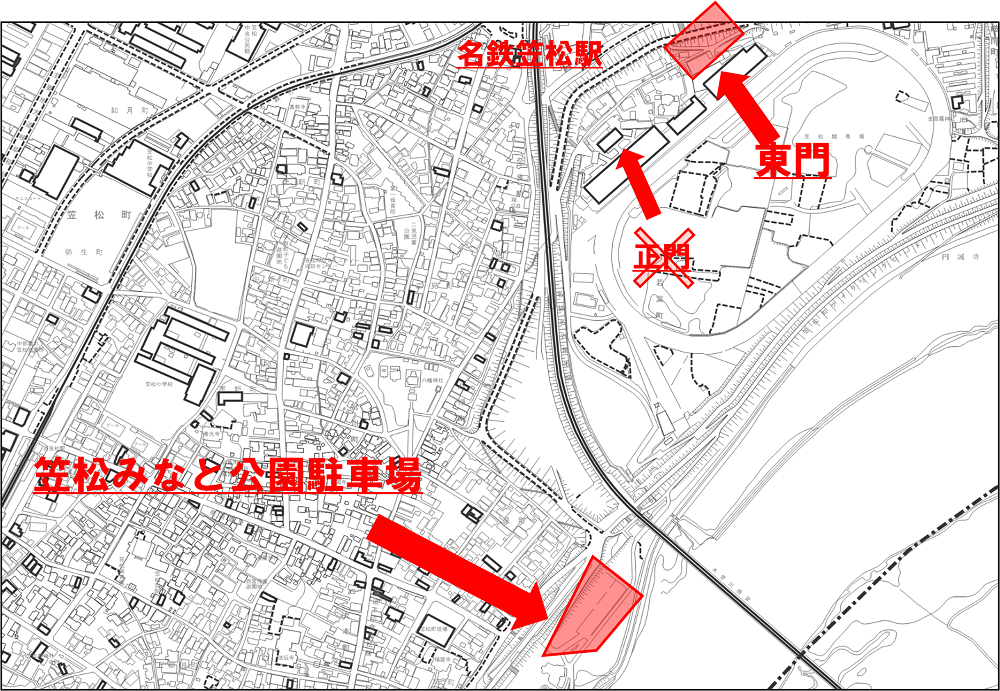 駐車場位置図(みなと公園)