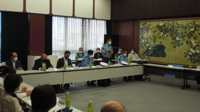 交通安全講話の様子