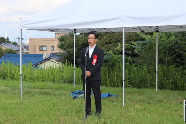 田中県議会議員あいさつ